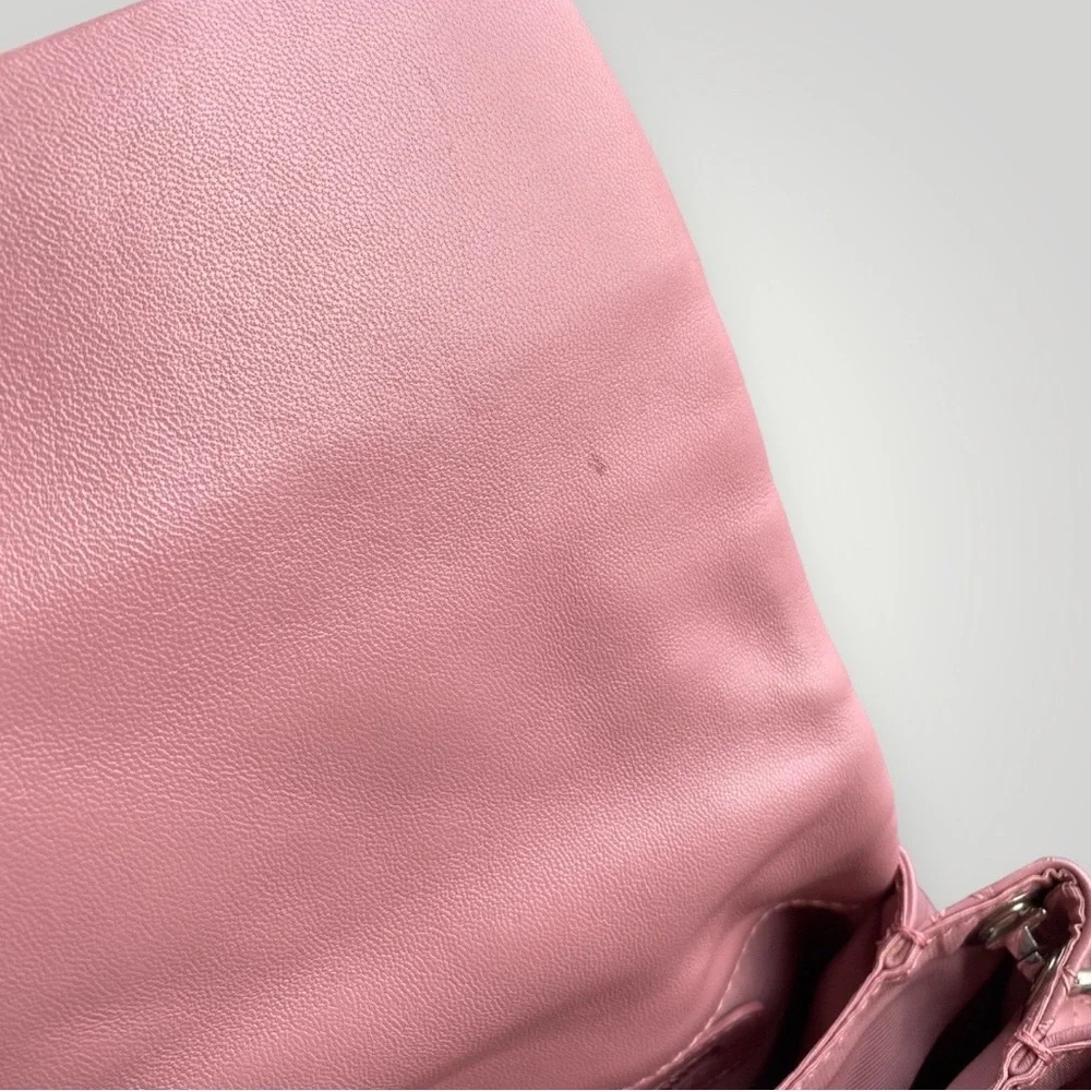 Christian Dior Pink Lambskin Leather Cannage Flap Bag - Picture 15 of 16